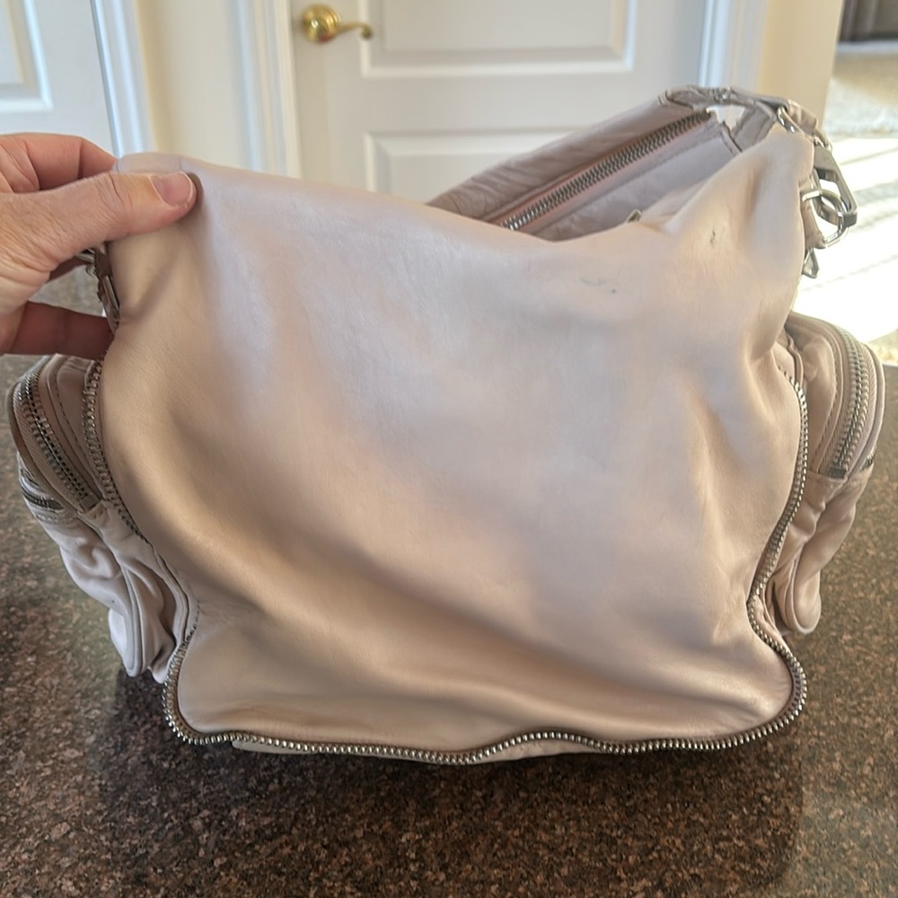 ALEXANDER WANG JANE PINK SILVER LEATHER BAG - Picture 4 of 16